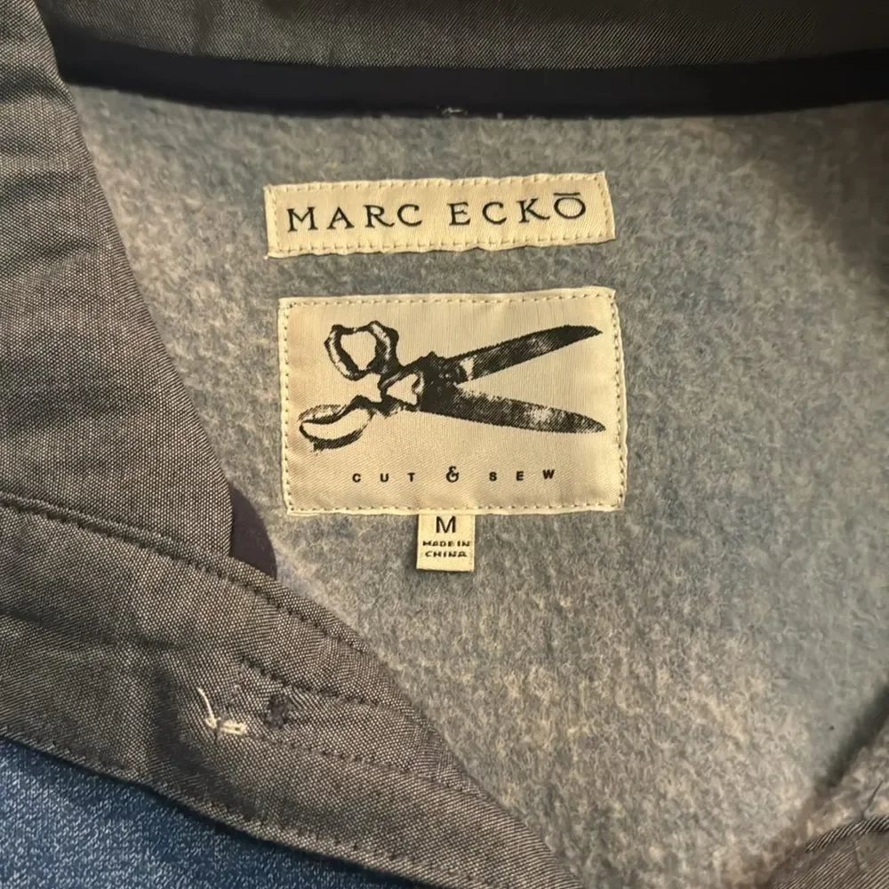 MARC ECKO Cut and Sew Blue Men’s Pullover Size Medium